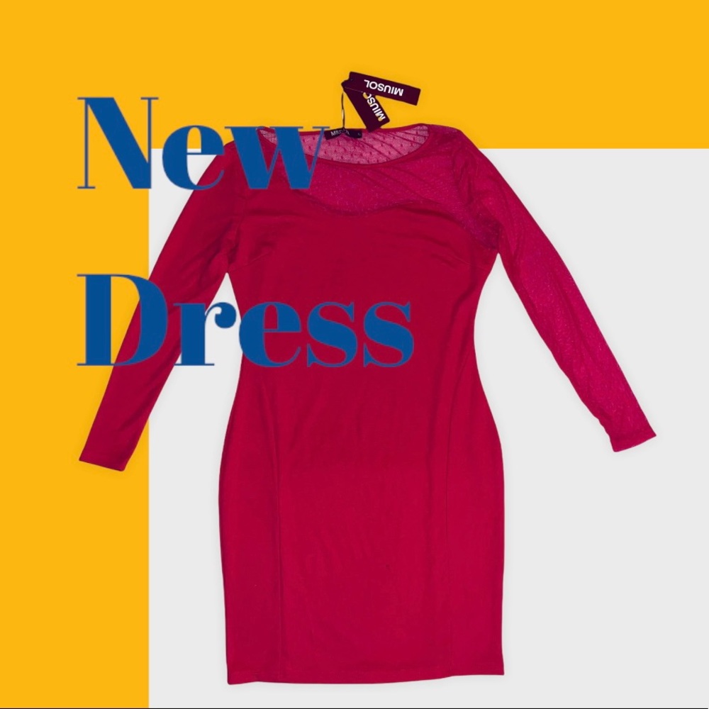 Hot pink dress